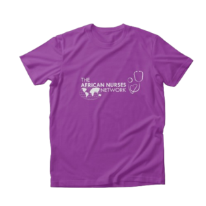 Purple -Branded V-Neck T-shirt